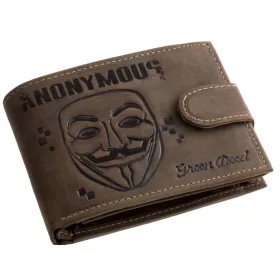    Komplexná kožená peňaženka na remienok GreenDeed so vzorom poľovného psa