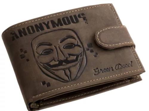  Komplexná kožená peňaženka na remienok GreenDeed so vzorom poľovného psa