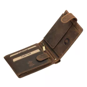    Komplexná kožená peňaženka na remienok GreenDeed so vzorom poľovného psa