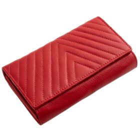    La Scala čierna dámska veľká kožená peňaženka 19 x 10 cm