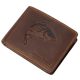  Rybárska kožená peňaženka GreenDeed s potlačou kapra, RFID ochrana