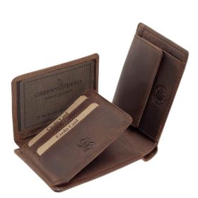    Rybárska kožená peňaženka GreenDeed s potlačou kapra, RFID ochrana