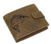  Rybárska kožená peňaženka GreenDeed so vzorom kapra, RFID ochrana
