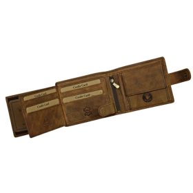    Rybárska kožená peňaženka GreenDeed so vzorom kapra, RFID ochrana