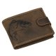  Rybárska kožená malá peňaženka GreenDeed so vzorom kapra, RFID