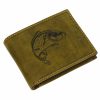  Rybárska kožená peňaženka GreenDeed so vzorom kapra, RFID ochrana