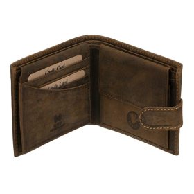    Rybárska kožená peňaženka GreenDeed s potlačou kapra, RFID ochrana