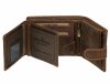  GreenDeed komplexný remienok, rybárska kožená peňaženka s ostriežovým vzorom 12,3 x 9 cm