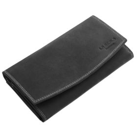  Červená veľká dámska kožená peňaženka La Scala