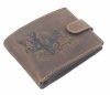  Malá poľovnícka kožená peňaženka GreenDeed so vzorom diviaka