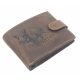 Malá poľovnícka kožená peňaženka GreenDeed so vzorom diviaka