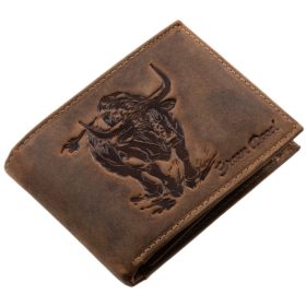  Lovecká kožená peňaženka GreenDeed so vzorom psa
