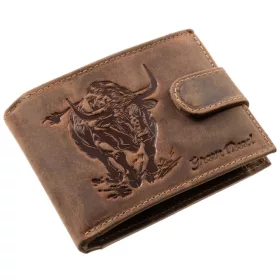    Komplexná kožená peňaženka na remienok GreenDeed so vzorom poľovného psa