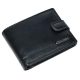  Čierna pánska kožená peňaženka Giultieri so širokým remienkom