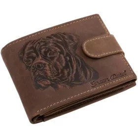    Kožená peňaženka GreenDeed s potlačou nemeckého ovčiaka, RFID