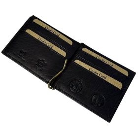    Kožená dolárová peňaženka GreenDeed tmavohnedá 11 × 9 cm