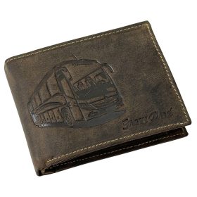  Kožená peňaženka GreenDeed so vzorom horských bicyklov