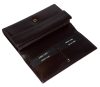  Dámska tmavohnedá kožená peňaženka S.Belmonte, aktovka 20 × 10 cm