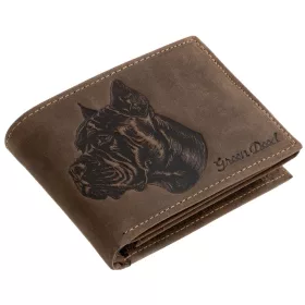    Kožená peňaženka GreenDeed s potlačou nemeckého ovčiaka, RFID
