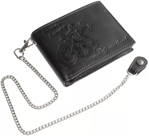  Lovecká kožená peňaženka GreenDeed s medvedím vzorom