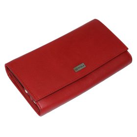    La Scala veľká dámska červená kožená peňaženka 18,2 × 9,8 cm