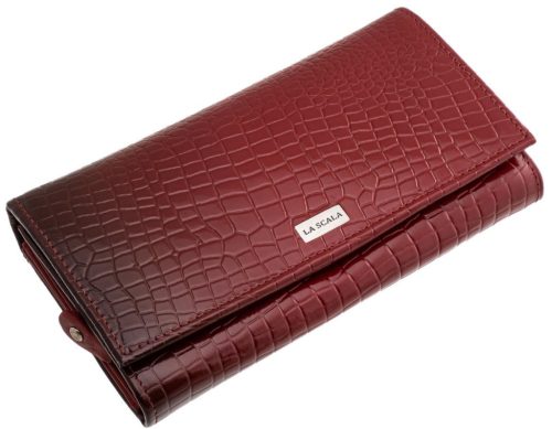 Dámska kožená peňaženka La Scala červená