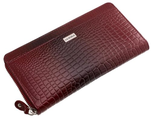  Dámska kožená peňaženka La Scala červená