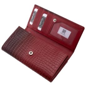  Dámska kožená peňaženka La Scala červená