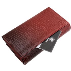  Dámska kožená peňaženka La Scala červená