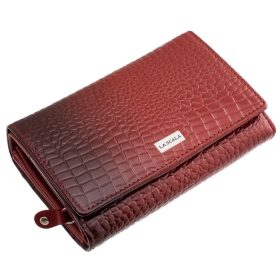  Dámska kožená peňaženka La Scala červená