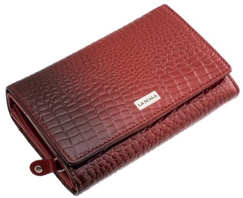  Dámska kožená peňaženka La Scala červená