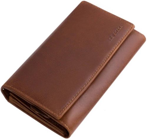  La Scala čierna dámska veľká kožená peňaženka 19 x 10 cm