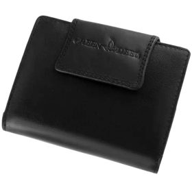  Dámska kožená peňaženka La Scala cross strap, čierna