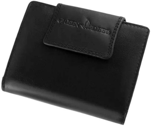  Dámska kožená peňaženka La Scala cross strap, čierna