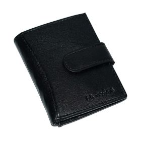    Komplexný remienok La Scala, čierny kožený držiak na karty