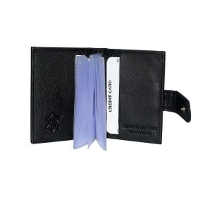    Komplexný remienok La Scala, čierny kožený držiak na karty