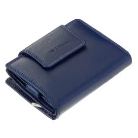 Dámska kožená peňaženka La Scala tyrkysová 13 × 10 cm