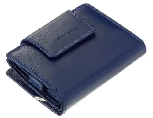 Dámska kožená peňaženka La Scala tyrkysová 13 × 10 cm