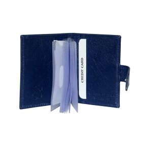    Komplexný remienok La Scala, tmavomodrý kožený držiak na karty