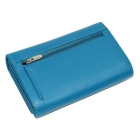    Dámska tyrkysová kožená peňaženka La Scala 15 × 10,5 cm
