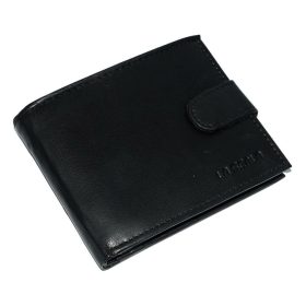    La Scala komplexný remienok, čierny, pánska kožená peňaženka