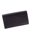  S.Belmonte dámska čierna kožená peňaženka, aktovka 20 × 10 cm