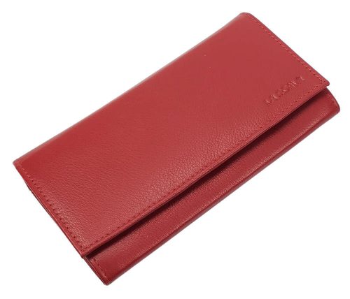  Dámska kožená peňaženka La Scala červená