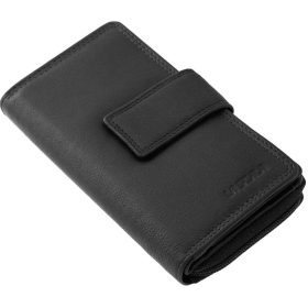    La Scala červená dámska veľká kožená peňaženka 19 x 10 cm