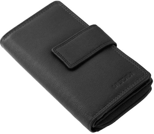  La Scala červená dámska veľká kožená peňaženka 19 x 10 cm