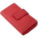  La Scala červená dámska veľká kožená peňaženka 19 x 10 cm