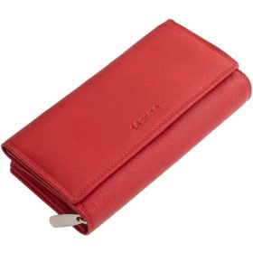  Dámska kožená peňaženka La Scala červená