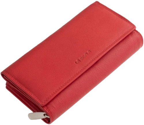  Dámska kožená peňaženka La Scala červená