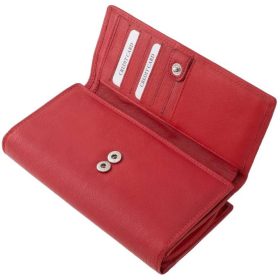  Dámska kožená peňaženka La Scala červená