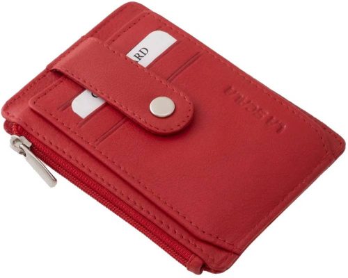  Hnedý kožený držiak na karty La Scala, držiak na papierové peniaze